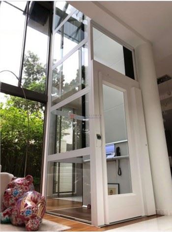 پلیٹ فارم لفٹ Plexiglass منسلک ٹیکسی کے ساتھ